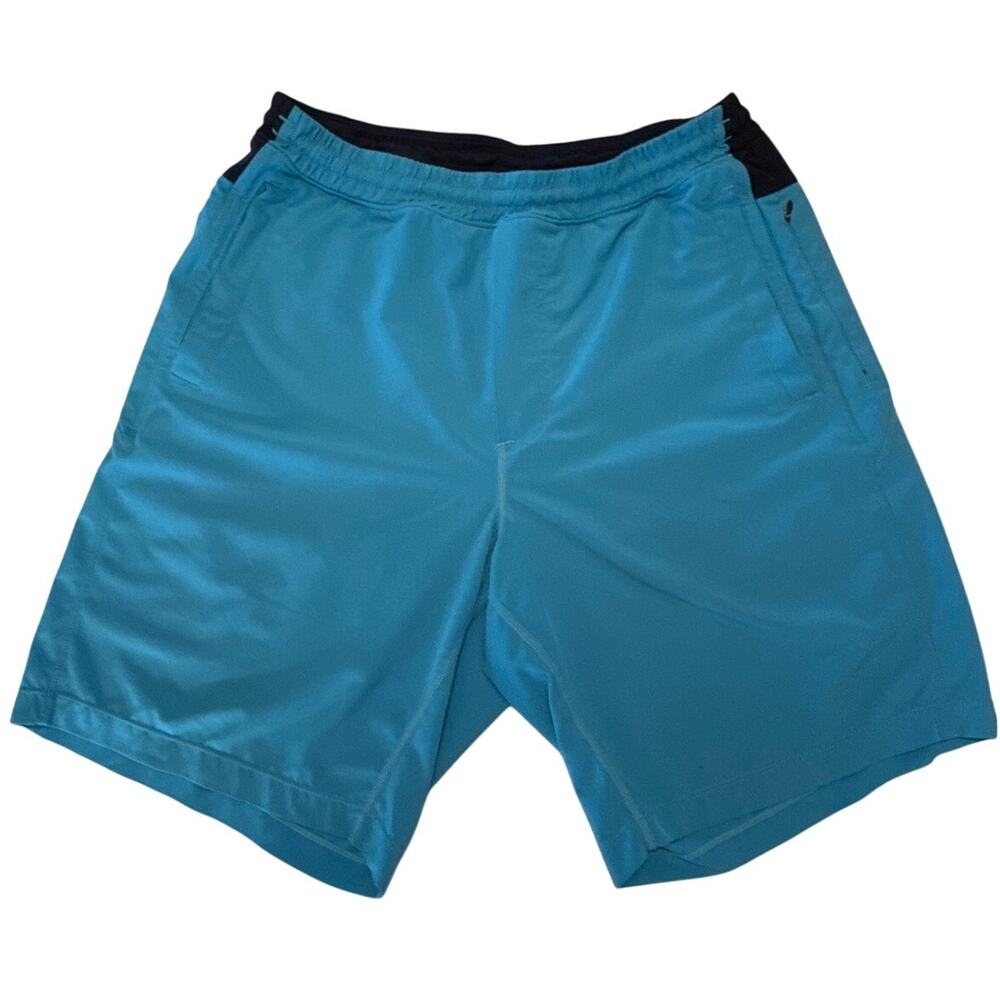 Birddogs For Your Broomstick Gym Shorts Aqua Blue Teal Men's L Lined Long 9"